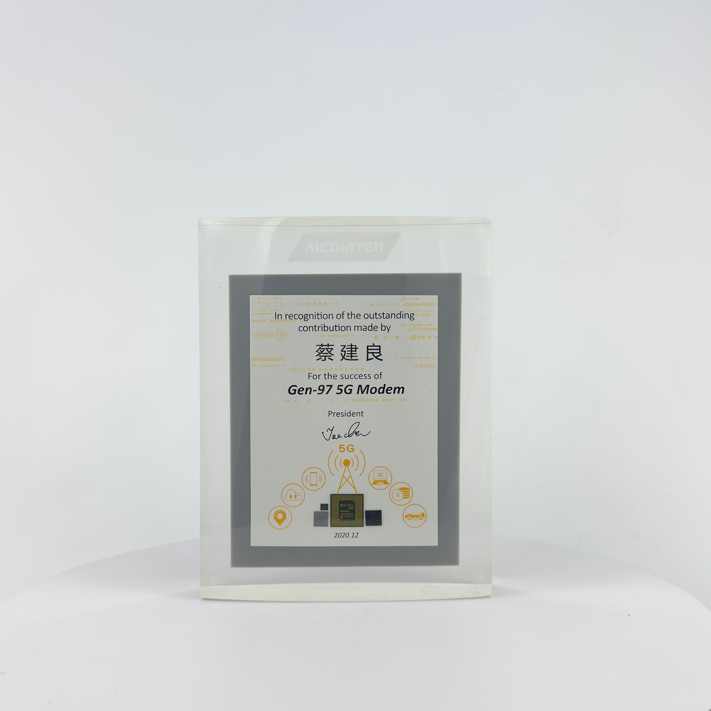 IC Chip Encapsulated into Transparent Resin