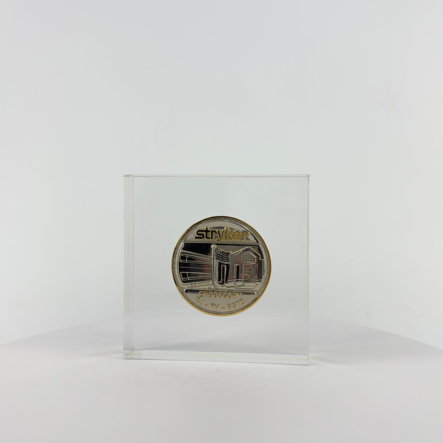 Transparent Resin Paper Weight, Acrylic Paper Weight, Birthday Gift Metal Encapsulated Paper Weight, Commercial Gift/Souvenir. Home Décor.