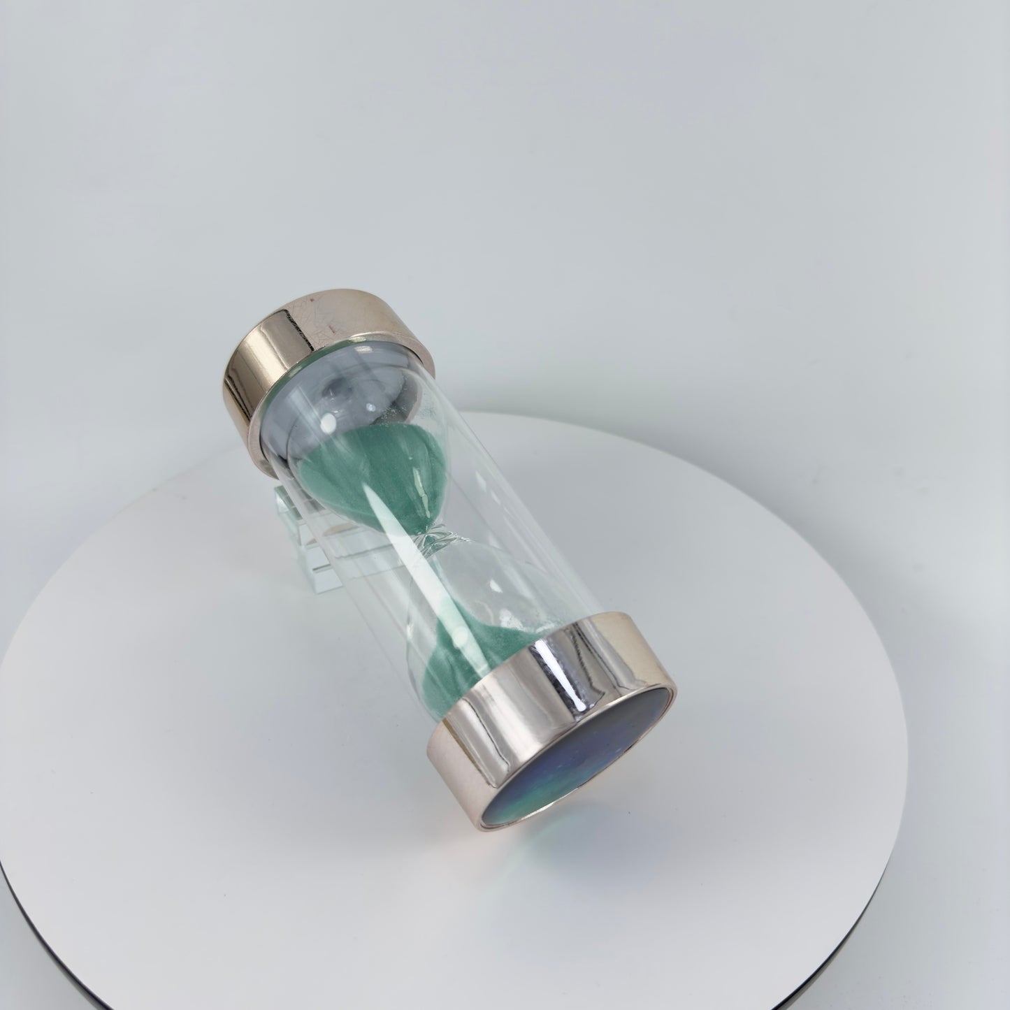 SAND TIMER, PAPER WEIGHT. 20 MIN.SAND TIMER, 5.25” HIGH SAND TIMER