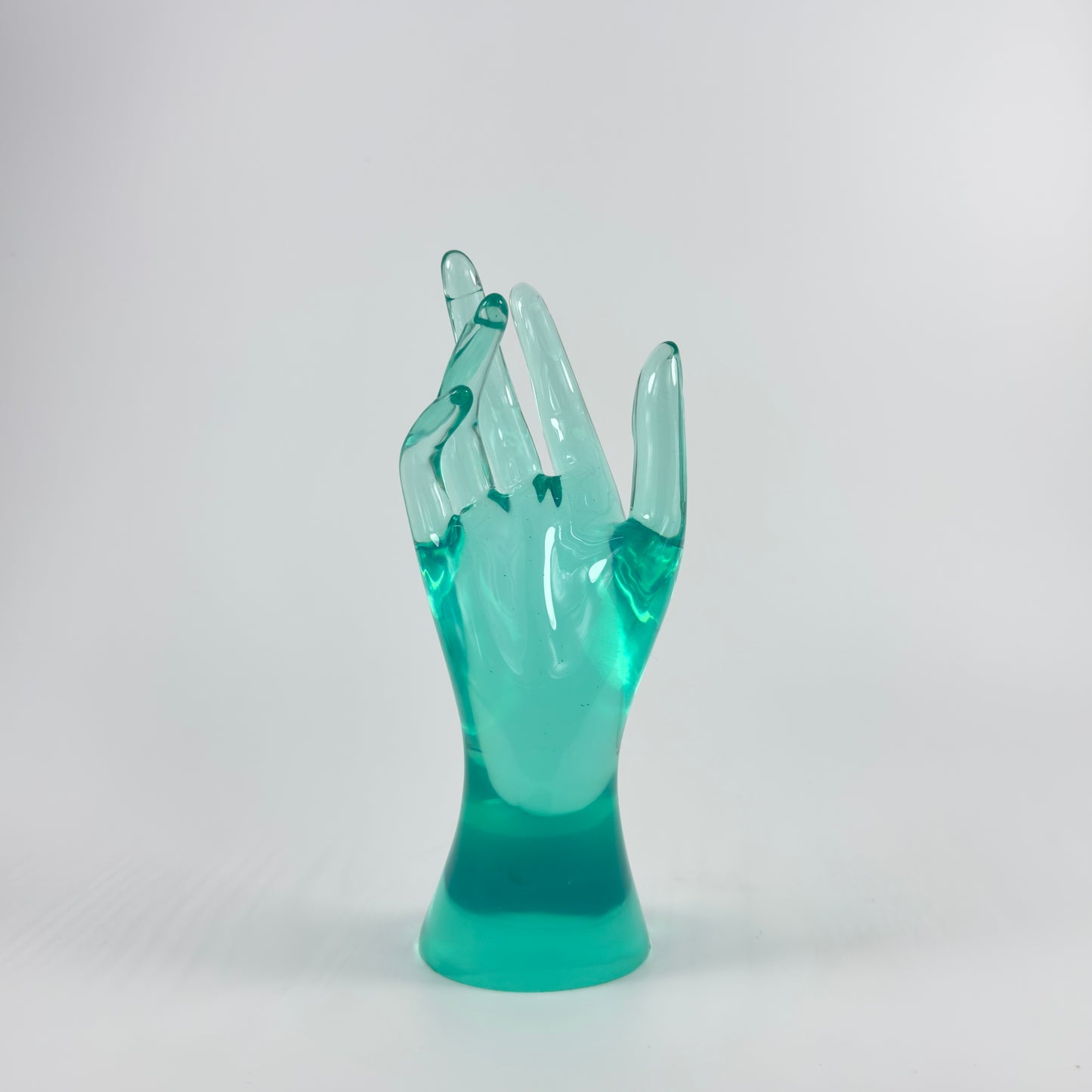 TRANSPARENT RESIN 200 MM. HIGH HAND MANNEQUIN