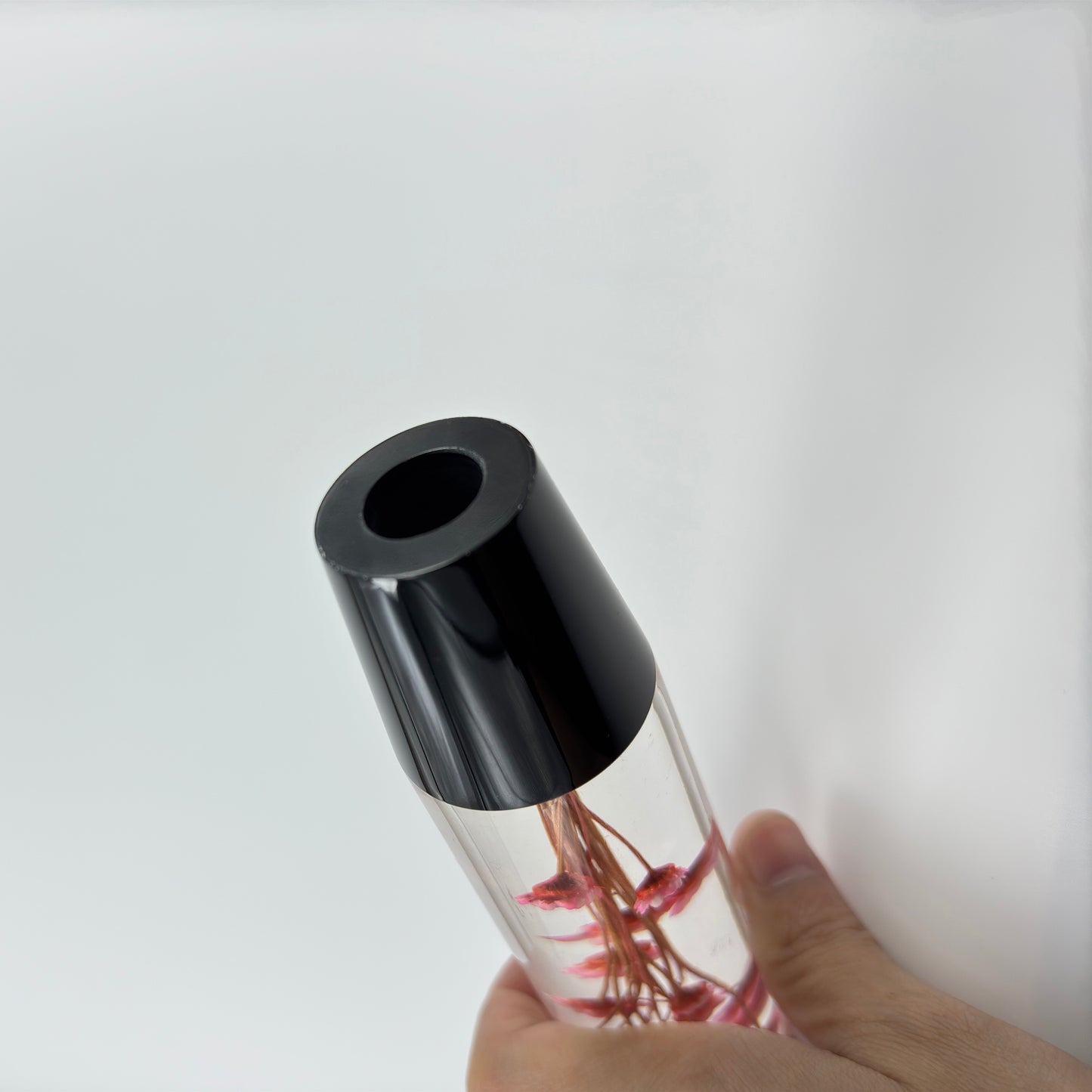 TRANSPARENT SHIFT KNOT IMPLANTED WITH REAL FLOWER SHIFT LEVER KNOB CAR GEAR STICK HEAD UNIQUE SHIFT KNOT FITS MOST AUTOMATIC MANUAL VEHICLES