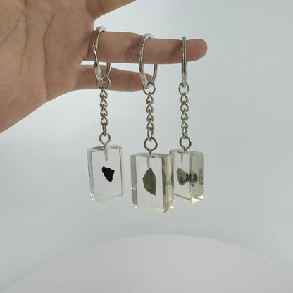 ENCAPSULATED TRANSPARENT ACRYLIC KEY CHAIN