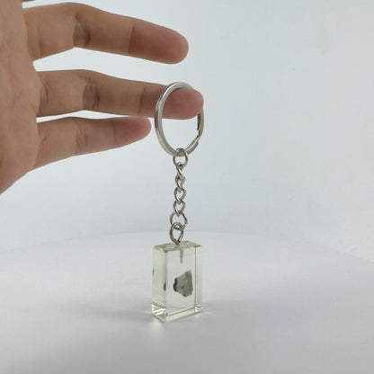 ENCAPSULATED TRANSPARENT ACRYLIC KEY CHAIN