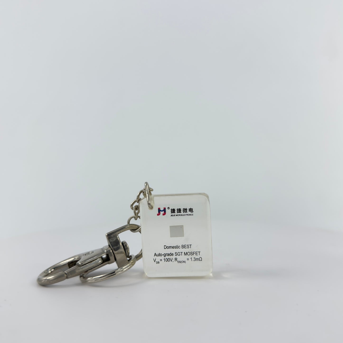 ENCAPSULATED TRANSPARENT ACRYLIC KEY CHAIN