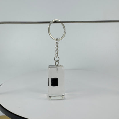 ENCAPSULATED TRANSPARENT RESIN KEY CHAIN