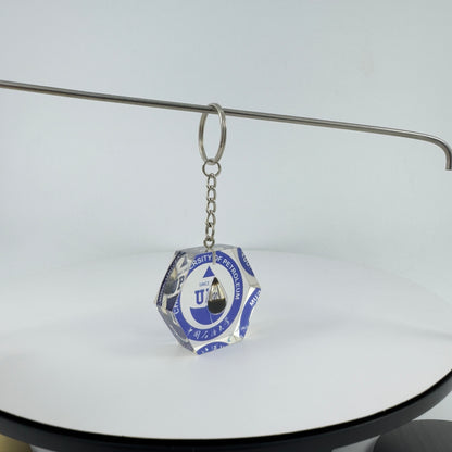 ENCAPSULATED TRANSPARENT RESIN KEY CHAIN