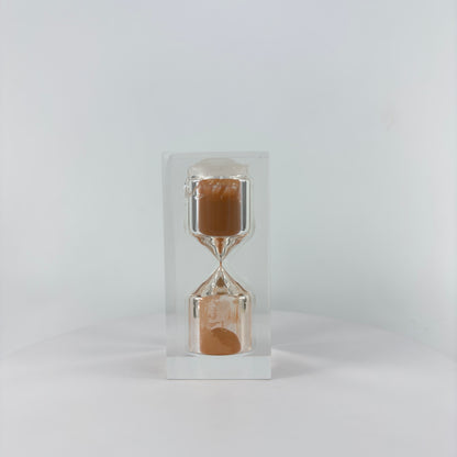 110 MM. H. SQUARE TRANSPARENT RESIN SAND TIMER