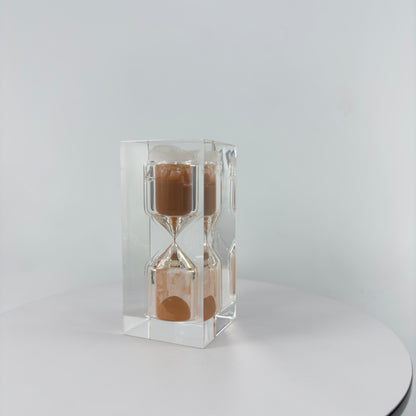 110 MM. H. SQUARE TRANSPARENT RESIN SAND TIMER