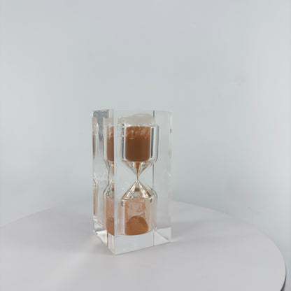 110 MM. H. SQUARE TRANSPARENT RESIN SAND TIMER