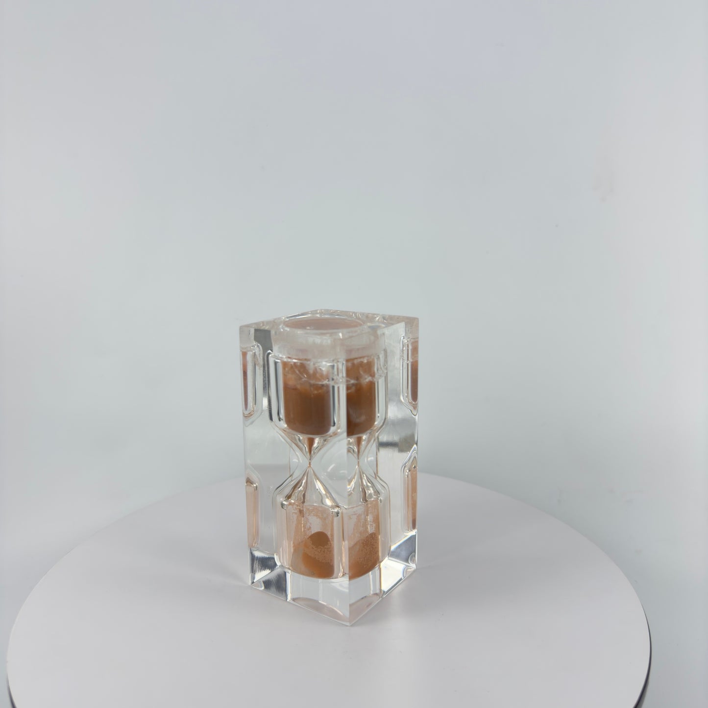 110 MM. H. SQUARE TRANSPARENT RESIN SAND TIMER