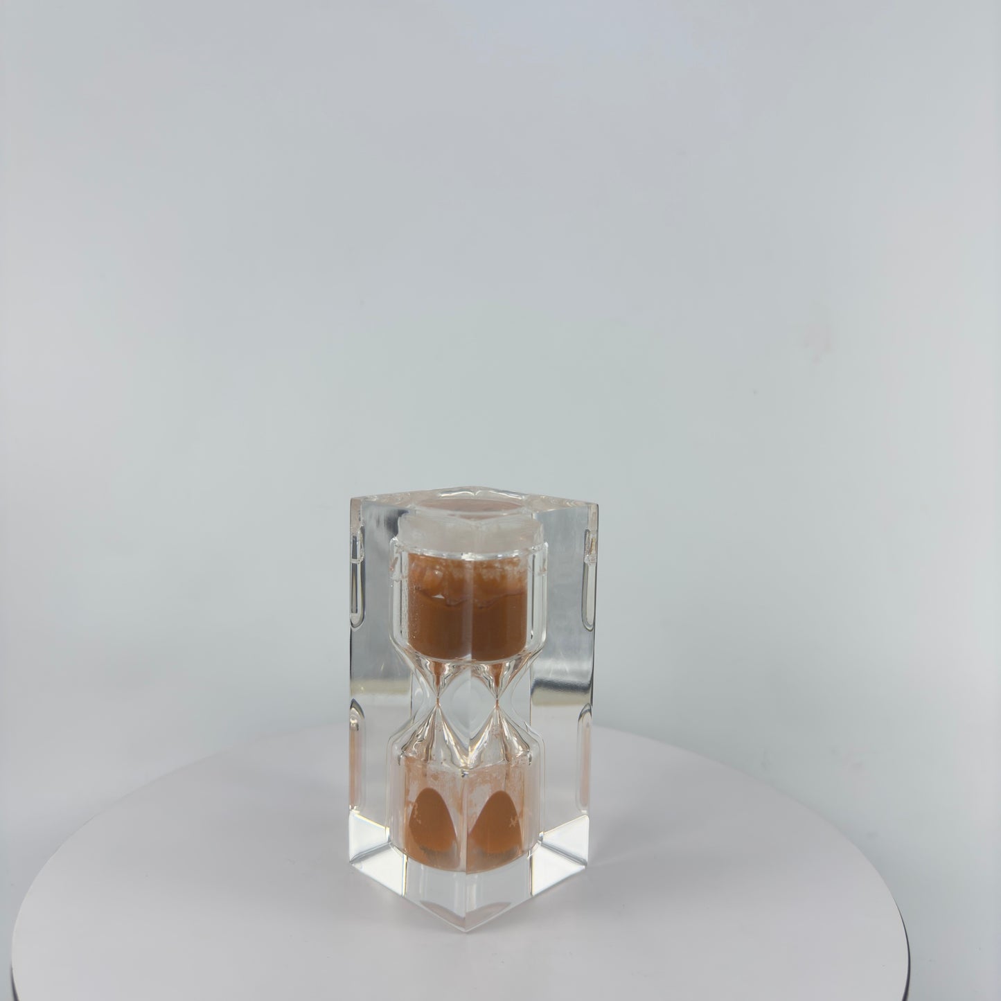 110 MM. H. SQUARE TRANSPARENT RESIN SAND TIMER