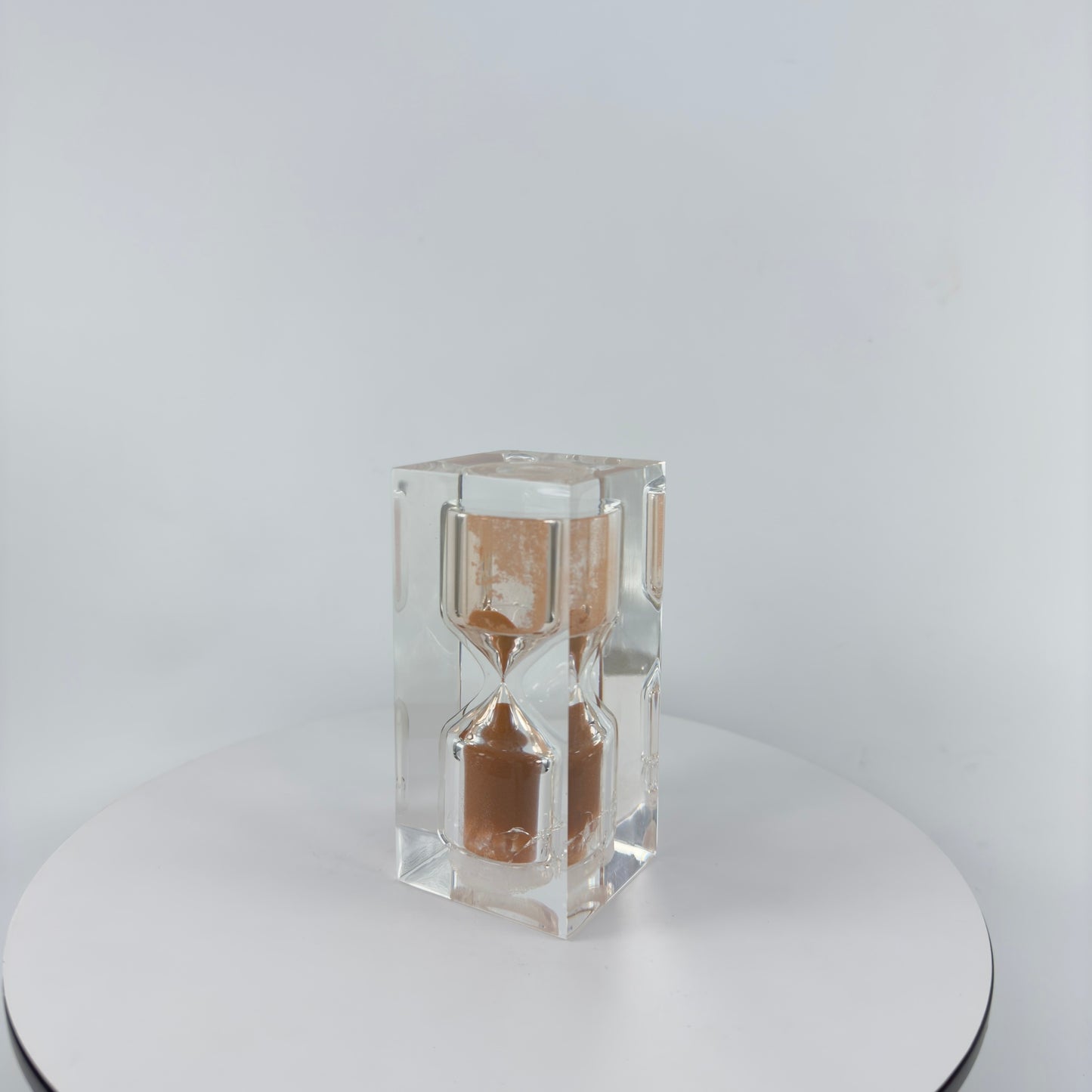 110 MM. H. SQUARE TRANSPARENT RESIN SAND TIMER