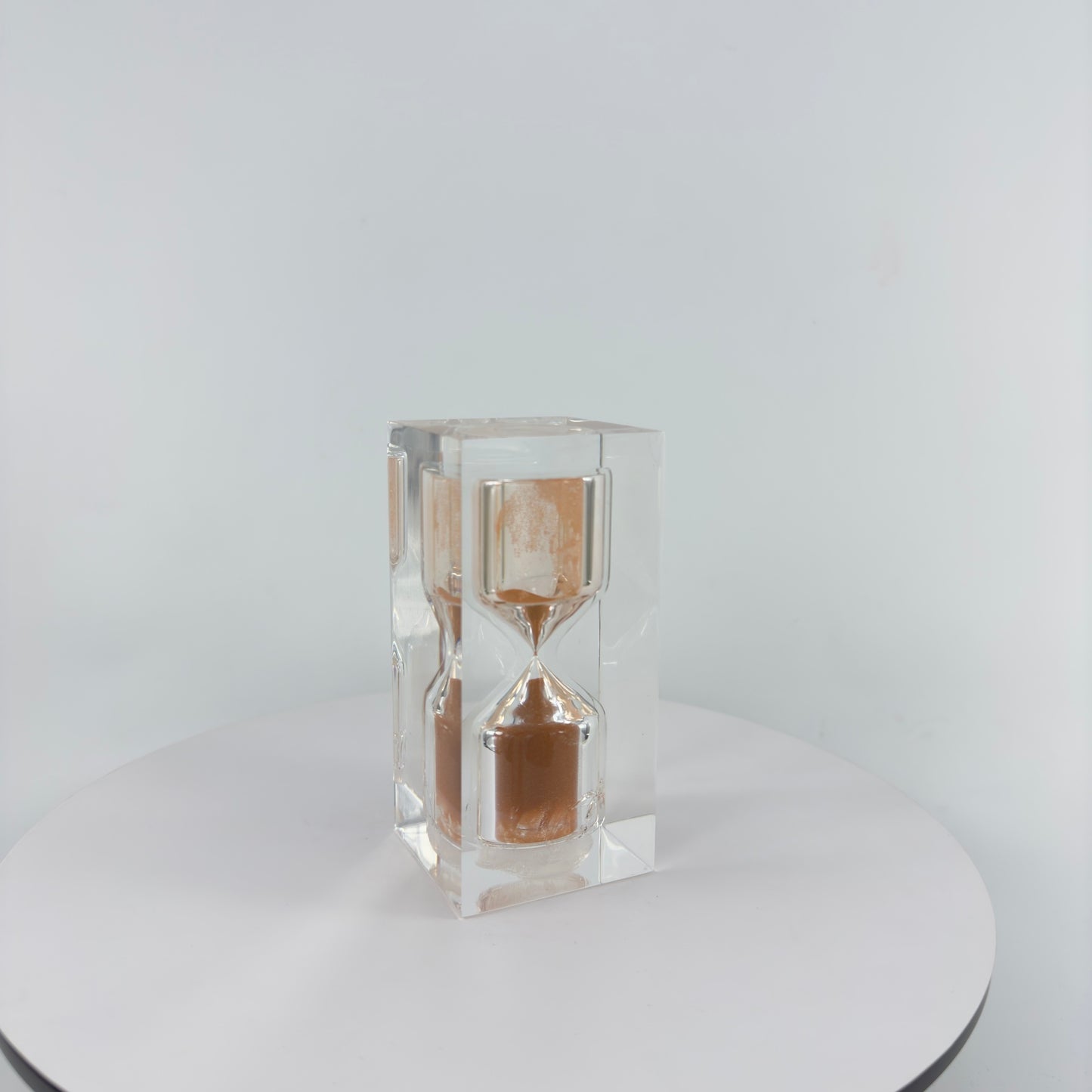 110 MM. H. SQUARE TRANSPARENT RESIN SAND TIMER